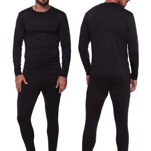 Hunter Brushed Microfiber Performance Base Layer Set- Black